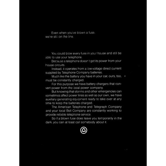 1971 Bell Telephone System 2 Page Vintage Print Ad Power Failure Mom Son Photo - Picture 3 of 3